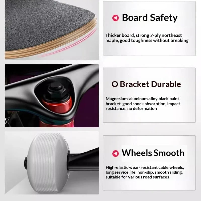 LED Cruiser Skateboard for Adults & Kids